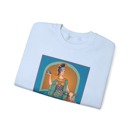 March & Aquamarine (Gem Series) by Sofia Chiostri Unisex Heavy Blend™ Crewneck Sweatshirt
