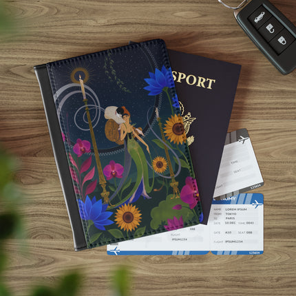 🌙🕯️ The Lady Of The Midnight Garden Passport Cover – Art Deco Nocturne