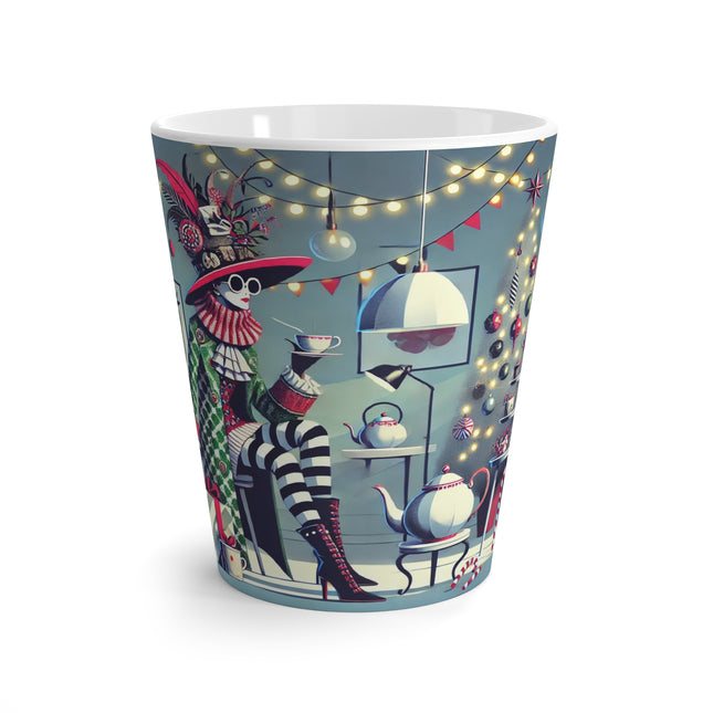 Whimsical Christmas Tea Party Latte Mug