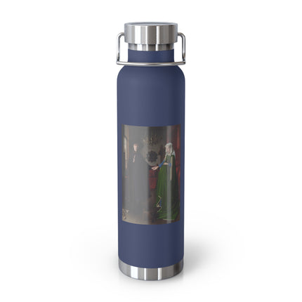 Arnolfini Portrait by Jan Van Eyck Copper Vacuum Insulated Bottle, 22oz