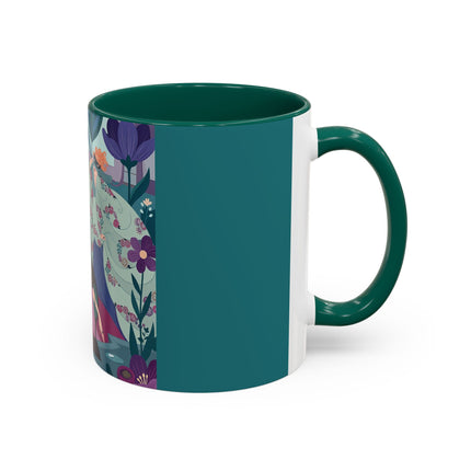 The Ladies Of The Secret Masquerade Colorful Mugs – Art Deco Floral Mystery