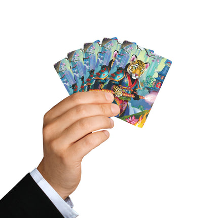 Cyberpunk Leopard Playing Cards