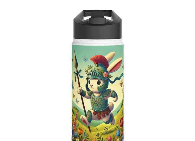 Rabbit Gladiator Stainless Steel Water Bottle, Standard Lid