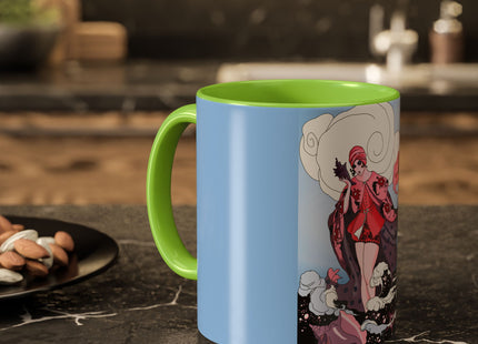 Goddess of the Swirling Sea Colorful Mugs (11oz, 15oz)
