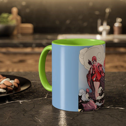 Goddess of the Swirling Sea Colorful Mugs (11oz, 15oz)