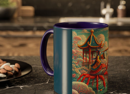 The Celestial Crab Navigator Colorful Mugs (11oz, 15oz)