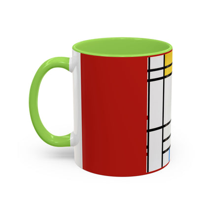Place de la Concorde by Piet Mondrian Colorful Mugs (11oz, 15oz)