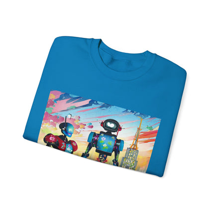 High Fashion Cyberpunk CIA Robots Unisex Heavy Blend™ Crewneck Sweatshirt