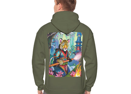 Cyberpunk Leopard – Heavy Blend™ Hooded Sweatshirt