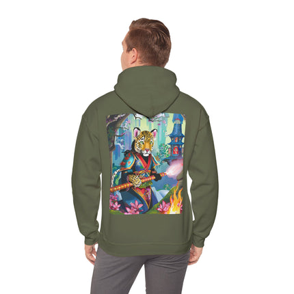 Cyberpunk Leopard – Heavy Blend™ Hooded Sweatshirt
