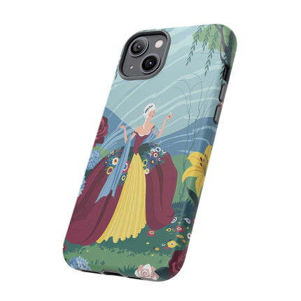 🌹🌿 The Willow Garden Promenade Phone Case – Art Deco Floral Elegance