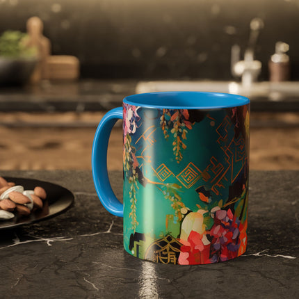 Golden Wisteria Symphony Colorful Mugs (11oz, 15oz)