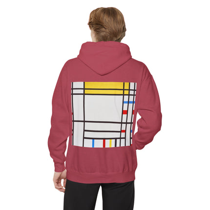 Place de la Concorde by Piet Mondrian Unisex Garment-Dyed Hoodie