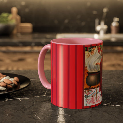 The Hallowe'en Cauldron In the Firelight's Gleam Colorful Mugs (11oz, 15oz)