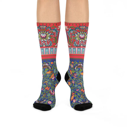 Chinese Ornament by Owen Jones Cushioned Crew Socks