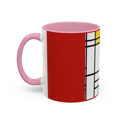 Place de la Concorde by Piet Mondrian Colorful Mugs (11oz, 15oz)