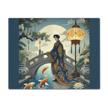 Moonlit Bridge Gentleman Placemat – Imperial Serenity & Moonlit Harmony