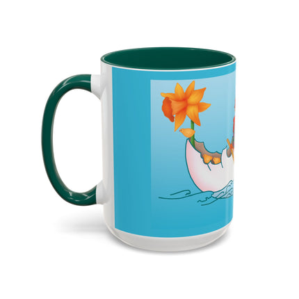 A Rooster's Seafaring Adventure Colorful Mugs, 11oz
