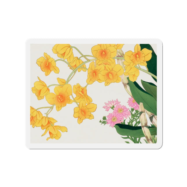 Golden Bow Orchid by Tanigami Kônan Die-Cut Magnets (5 Sizes)