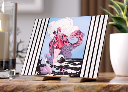 Goddess of the Swirling Sea Ceramic Tile
