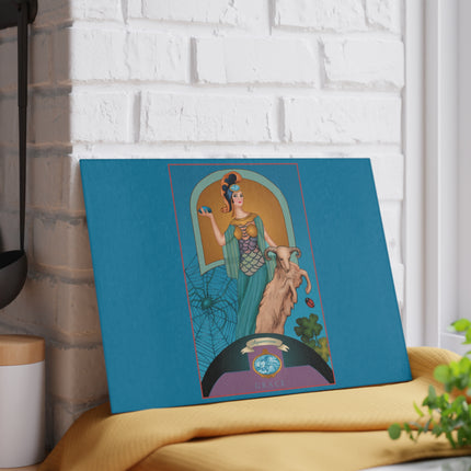 March & Aquamarine Zodiac Glass Cutting Board