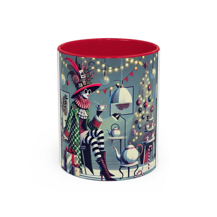 Whimsical Christmas Tea Party Colorful Mugs (11oz, 15oz)