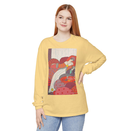 Les Coussins by Georges Lepape Garment-dyed Long Sleeve T-Shirt