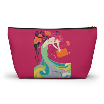 Mermaid Dive Cosmetic Bag – Vibrant Waves & Playful Charm