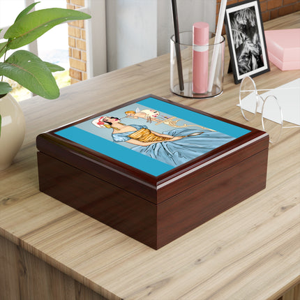 The Enchanting Painter: A Fairy's Artistic Touch Jewelry Box