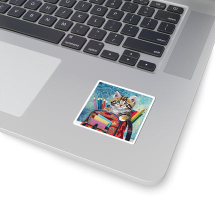 Whiskered Wanderings Kiss-Cut Stickers (4 Sizes)