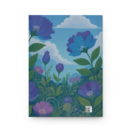 🌊🌺 The Lady Of The Seaside Flower Garden Hardcover Journal – Art Deco Coastal Elegance