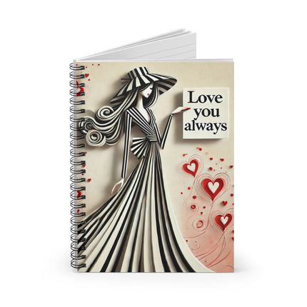 Love You Always Spiral Notebook - Ruled Line