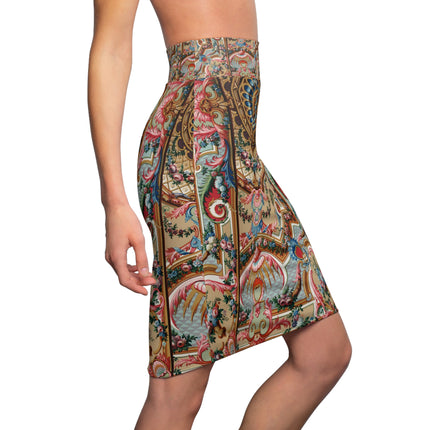 L'Ornement Polychrome by Albert Racine Women's Pencil Skirt (AOP)