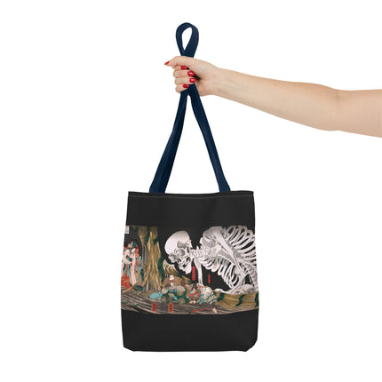 Mitsukuni Defying the Skeleton Spectre by Utagawa Kuniyoshi Tote Bag (AOP)