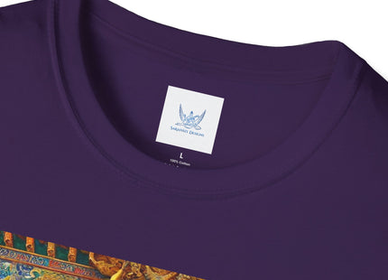 Tibetan Dragon Over Kabuki Duel Unisex Softstyle T-Shirt