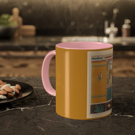 Pompeii Walls Pl.20 by Victor Steeger Colorful Mugs, 11oz