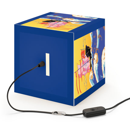 Golden Seas and Whimsical Dreams Light Cube Lamp