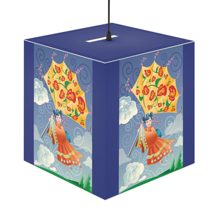Flight of Blossoms Light Cube Lamp