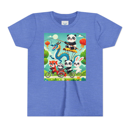 Rolling Along Together Youth Short Sleeve Tee
