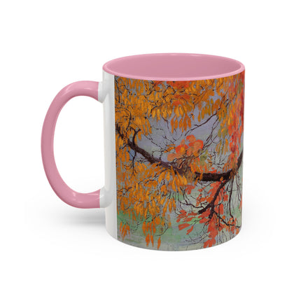 Autumn leaves by Edward Okuń Colorful Mugs (11oz, 15oz)