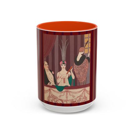 La Loge by George Barbier Colorful Mugs (11oz, 15oz)