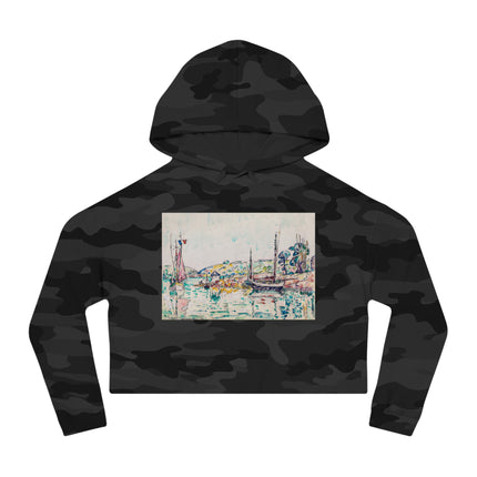 Concarneau by Paul Signac Women’s Cropped Hooded Sweatshirt