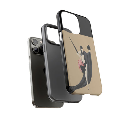 Dancer with Ink & Blossoms Phone Case – Elegant Grace & Artistic Poise
