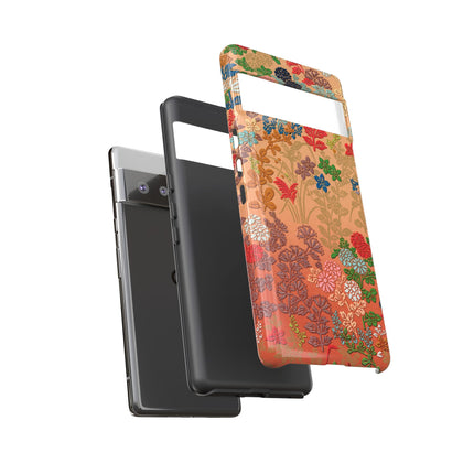 Ornamental Japanese Flower Pattern Phone Cases