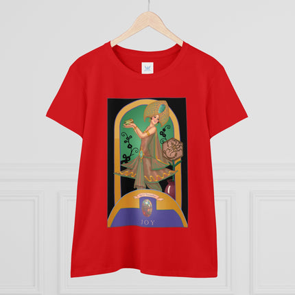 October & Opal, Tourmaline (from the Gem Series) by Sofia Chiostri Women's Midweight Cotton Tee
