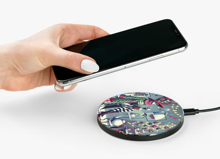 Whimsical Christmas Tea Party Wireless Charger
