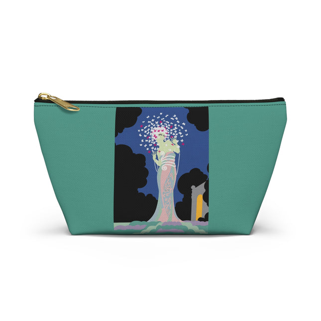 Butterfly Enchantress Cosmetic Bag – Ethereal Art Deco Magic & Pastel Dream