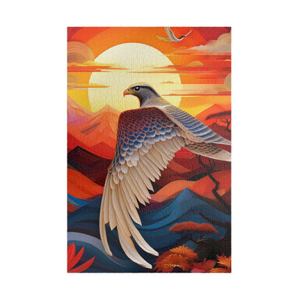 Falcon's Sunset Masterpiece Puzzle (110, 252, 520, 1014-piece)