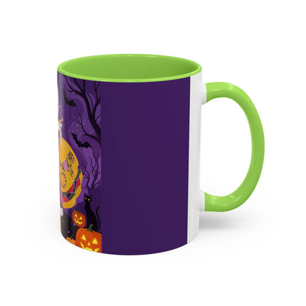 🎭🌹 The Harlequin Rose Masquerade Colorful Mug – Theatrical Halloween Romance