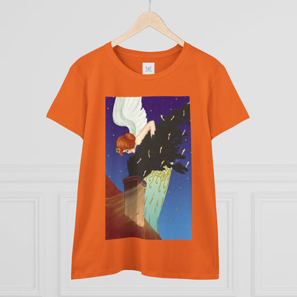 The Christmas Angel Women's Midweight Cotton Tee